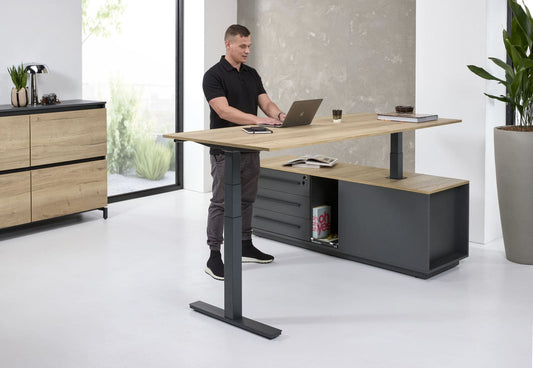 UP&DESK ExecutiveDesk – Bureau de direction assis-debout premium