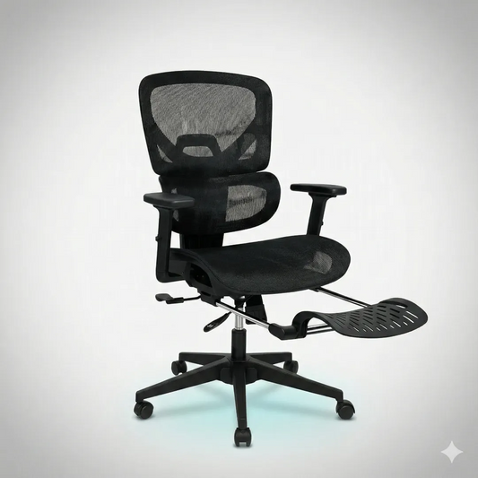 Chaise_Ergonomique_Mesh_avec_Repose-pieds_Rétractable