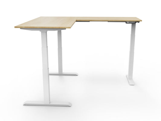 UP&DESK CornerDesk – Bureau d'angle assis-debout 3 moteurs