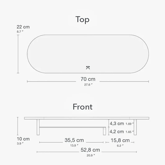 Support Moniteur Bois & Aluminium